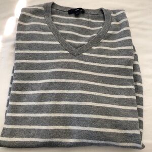 Gap Lightweight Striped V-neck Sweater